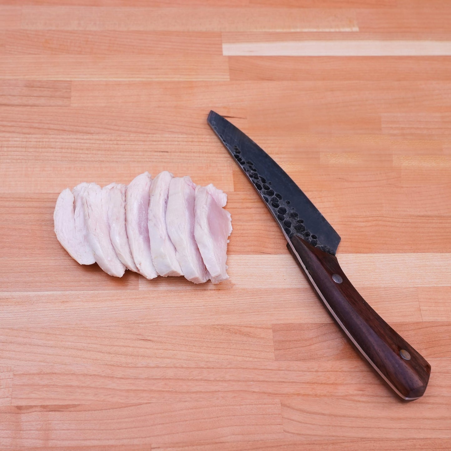 CONSDAN Butcher Block Counter Top, USA Grown Cherry Solid Hardwood Countertop, Wood Slabs for Kitchen, Reversible, Both Side Polished, Prefinished with Food-safe Oil, 1.5" Thickness, 48" L x 36" W