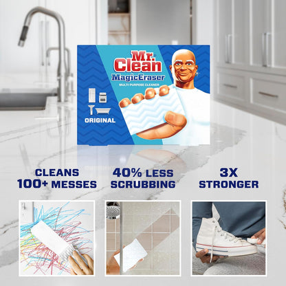 Mr. Clean Magic Eraser Cleaning Pads - Durafoam Technology, 19 Count for Effortless Cleaning