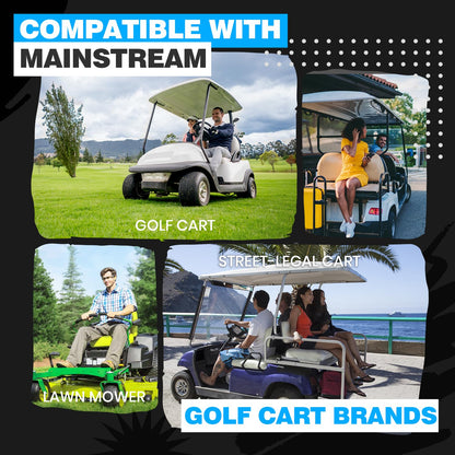 VATRER POWER 48V 150Ah Lithium Golf Cart Battery, Built-in Smart 200A BMS, with Touch Monitor & Mobile APP, 4000+ Cycles Rechargeable LiFePO4 Battery, Max 10.24kW Power Output, Perfect for Golf Carts
