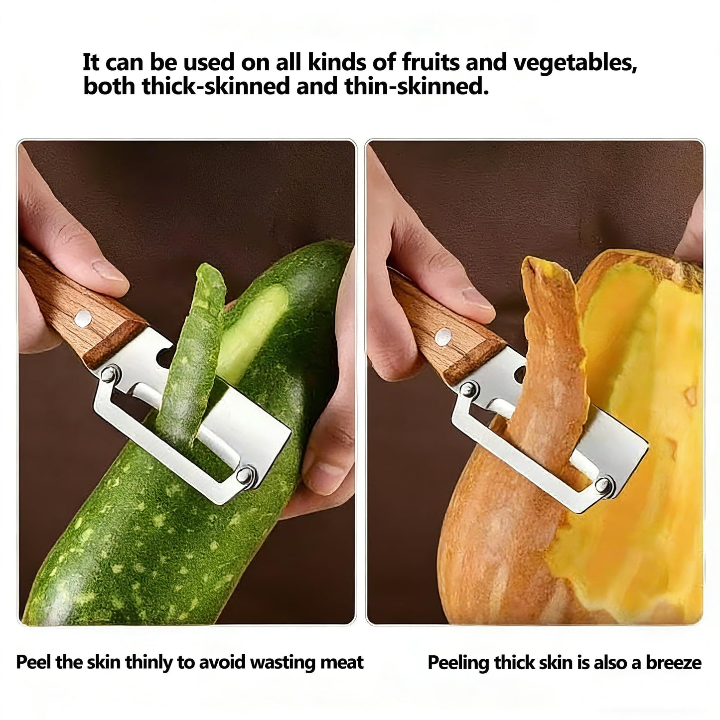 2pcs Multi-Functional Vegetable Peeler for Kitchen,2 in 1 Multi Functional Vegetable Peele,for Fruit Apple Potato Pumpkin Papaya Zucchini