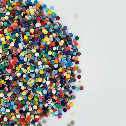 Carsilers Diamonds Painting Accessories,Replacement for Missing Round Drills 335 336 340 341,Rhinestone Resin Diamond Drill,4 Colors Beads Gems Stones,3500pcs per Color