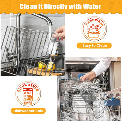 Air Fryer Rack for Ninja Foodi 10 in 1 SP100, 13.4'' Stainless Steel Accessories for Countertop Oven, Dishwasher Safe