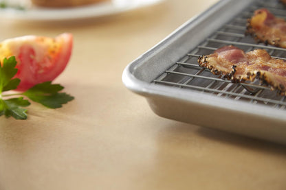 USA Pan X-Large Bakeable Nonstick Cooling Rack, XL, Stainless Steel