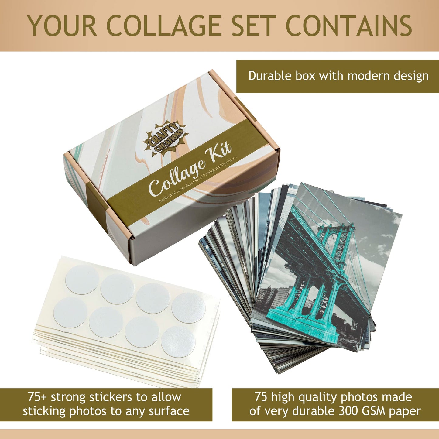 Teal Wall Collage Kit 75pcs of Photos for Bedroom, College Dorm, Boho Aesthetic Decor, Cute Posters Gift for Teen Girls, Modern Interior Decoration