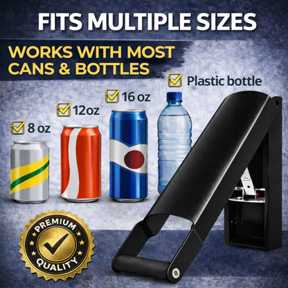 Wall Mounted Black Can Crusher - Heavy Duty Can Crushers for Recycling Compactor for Seltzer Soda Beer Cans Plastic Bottle Crusher Smasher Can Aluminum Can Crusher for Recycling Can