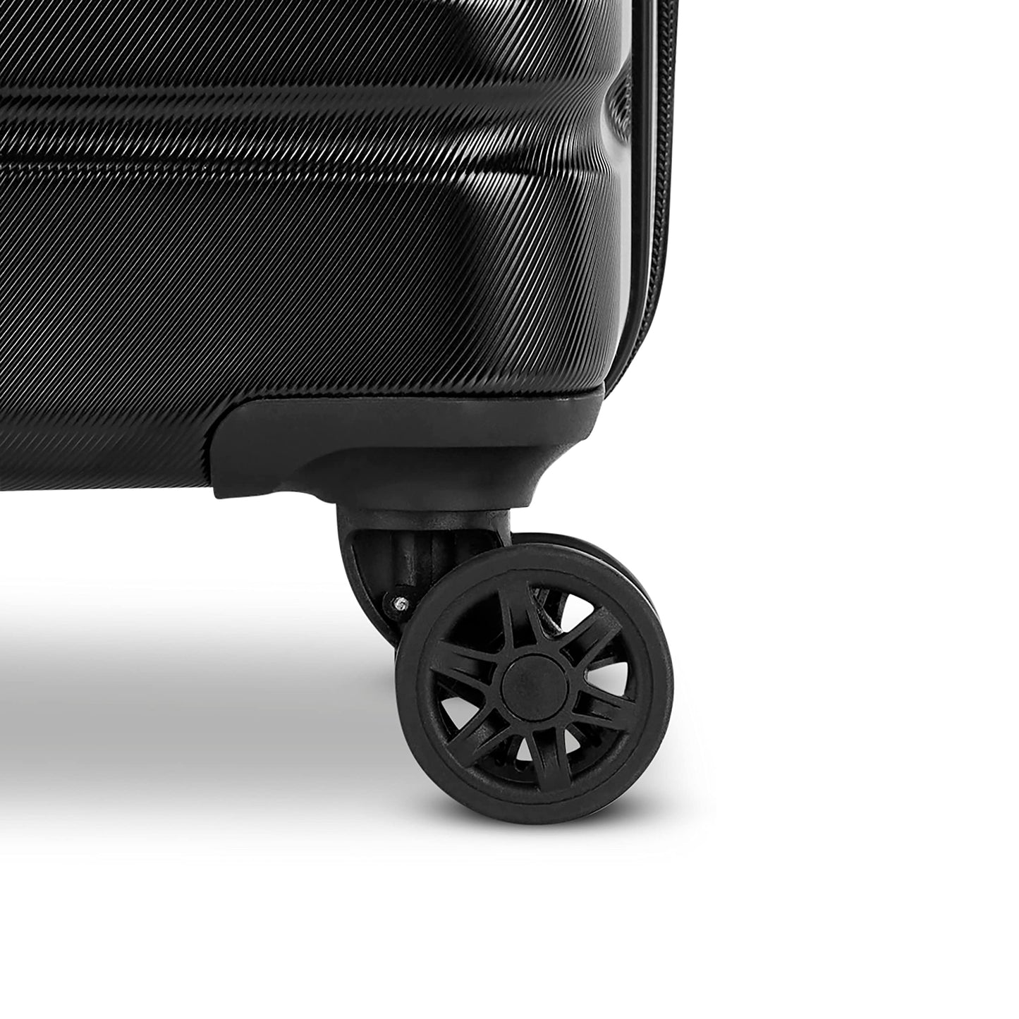 Samsonite Evolve SE Hardside Expandable Luggage with Double Spinner Wheels, Titanium, 3PC Set (CO/M/L)