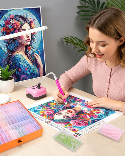Diamond Art Storage for Beads Storage&Line-Up, 45 PCS 2-in-1 Diamond Painting Storage, Convex Point Bottom Design Diamond Art Accessories with Lids for Diamond Painting Crafters