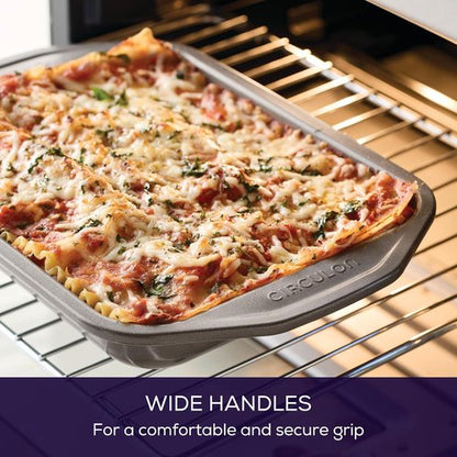 Circulon Total Bakeware Nonstick Pizza Pan Baking Set - 4-Piece Toaster Oven Essentials