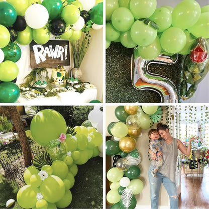 PartyWoo Lime Green Balloons - 100pcs 12 Inch Light Green Latex Helium Balloons for Celebrations