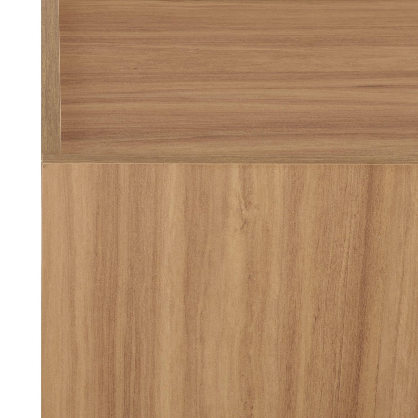 SAFAVIEH Furniture - Takami Media Stand for TVs up to 75" - Oak 4-Door Modern Entertainment Console with Storage Cabinets (MED3604A)