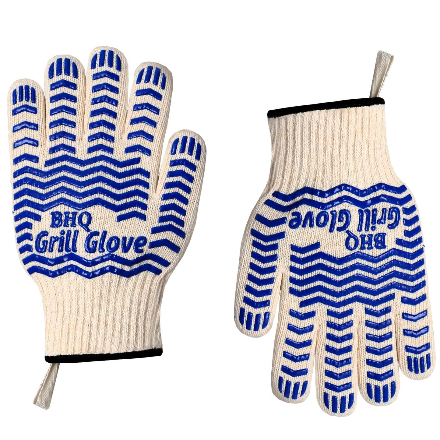 2 PCS Heat Resistant Oven Gloves - BBQ Gloves Grill Heat Resistant Cooking Gloves Fireproof Oven Gloves for Cooking, Non-Slip Fire Gloves for Grilling, Barbecue, Baking, Frying Oven Welding Gloves