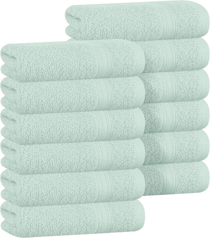 12 12x12 inch, BOUTIQUO Ultra Soft Cotton Washcloths, Contains Piece Face Cloths Ideal for Everyday use Face Towels