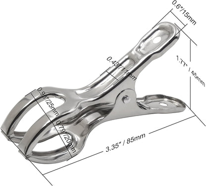 WEBI Pool Cover Clips, 6 Packs 3.3 Inch Beach Towel Clips for Chairs, Above Ground Pool Cover