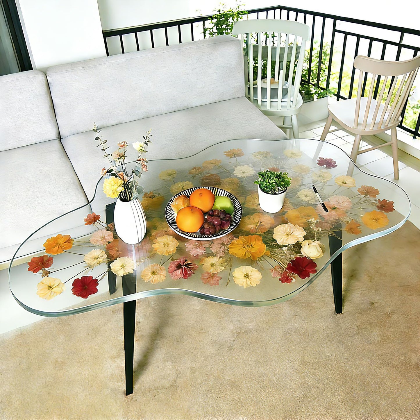 Large Epoxy Cloud Shape Table Resin Mold, 24 Inch Table Silicone Resin Mold for Art Home Decor, DIY Crafts, Trays, Charcuterie River Board Tables Coffee Tables & Floral Preservation Bouquet