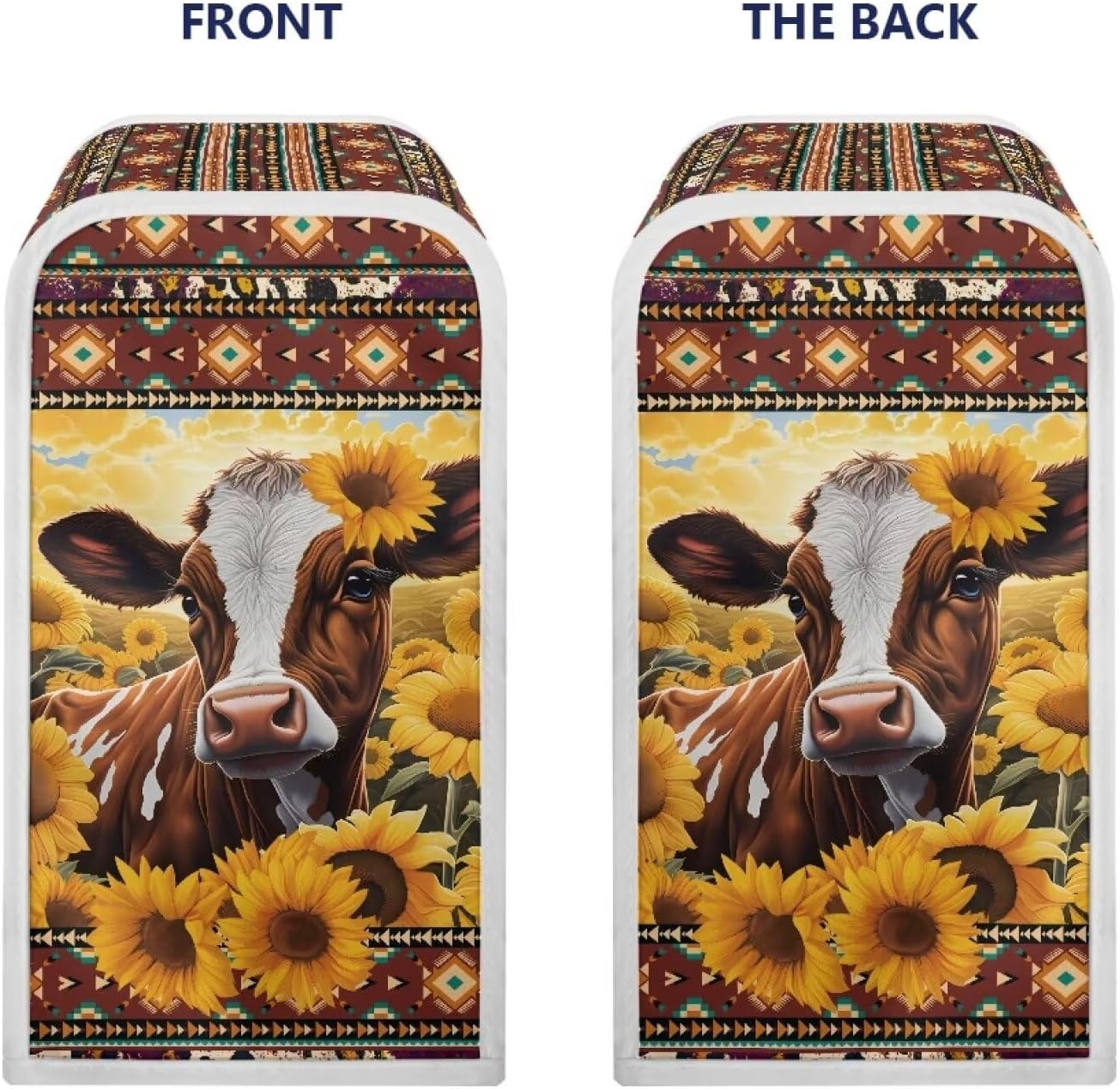 Electric Can Opener Cover, Kitchen Appliance Dust Protection, Machine Washable Can Covers - Aztec Sunflower