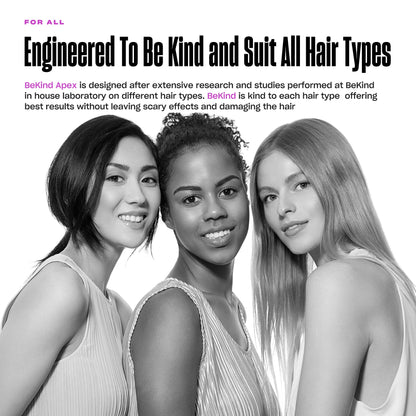 Bekind Apex 2-in-1 Hair Straightener Flat Iron | 1“ 460°F Straightener & Curler for All Hairstyles | UltraSmooth Tech | 15s Fast Heating & Temp Memory | Gift Set for Girls Women (Crystal Blue)
