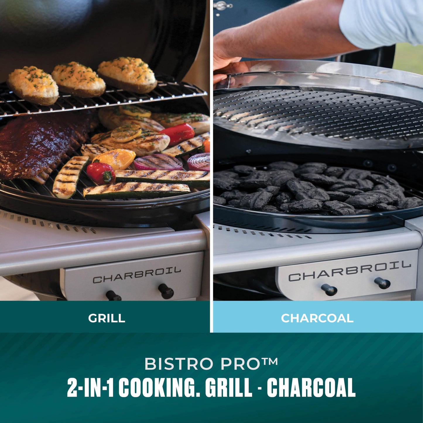 Charbroil Bistro Pro Gas Grill for Small Spaces and Patios, Black - 25302161