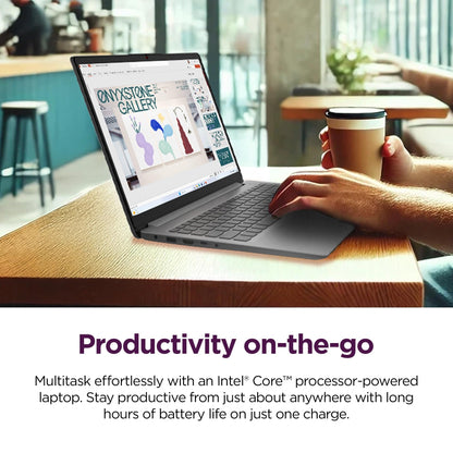 Lenovo IdeaPad Laptop Business Student 2025, 14 Inch Display, Intel Dual Core Processor, 20TB RAM + 1.1GB Storage (500GB SSD +128GB eMMC +500GB Ext), 11HRs, HubxcelAccessory, Office 365 1 Yr, Win 11