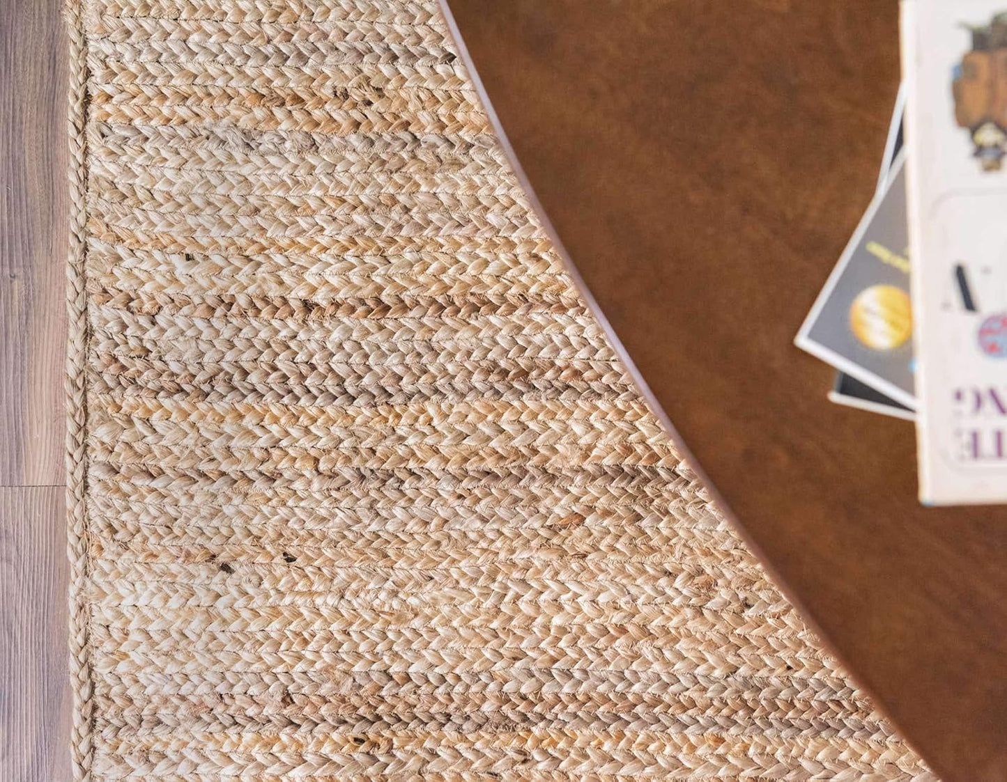 Unique Loom Braided Jute Area Rug, Dhaka, 2' x 3' 1" Rectangle, Natural