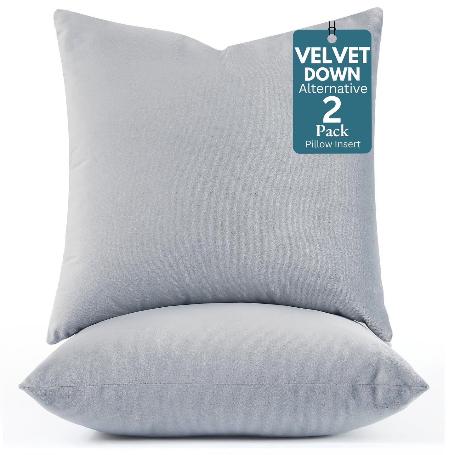 LANE LINEN Throw Pillow Insert - Pack of 2 16x16 Pillow Inserts for Decorative Pillow Covers, Throw Pillows Insert for Couch - White