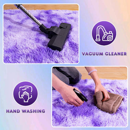 Super Fluffy Rug for Bedroom, 4x6 Shag Fuzzy Area Rug for Living Room, Non Slip Throw Rugs for Kids