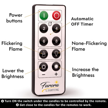 FURORA LIGHTING Silver Glitter LED Candles with Remote and Timer, 4 Pillars and 4 Votives Pack of 8, Real Wax Flameless Flickering Candles for Home Décor, Battery Included