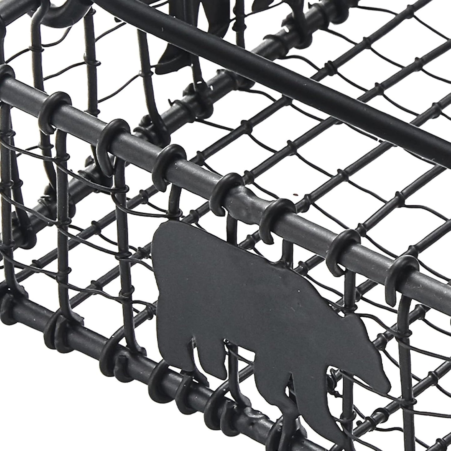 Park Designs Black Bear Wire Beverage Napkin Holder, Lodge Style