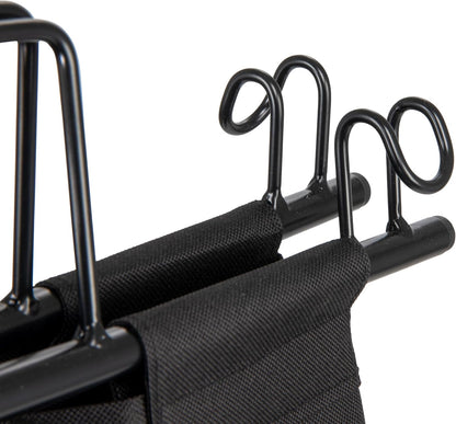 2 Household Essentials Rolling Laundry Hamper, Heavy Duty Canvas Bag, Load Capacity, Foldable Frame, Black Bag
