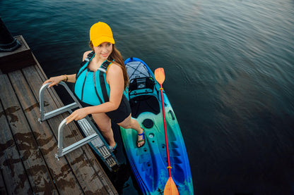 Perception Tribe 9.5 - Recerational Kayak Sit on Top - Large Rear Storage with Tie Downs - 9.5 ft - Déjà Vu