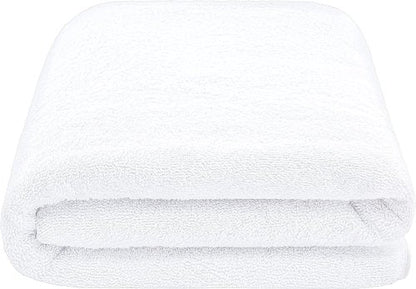 Cotton Paradise 100% Cotton Oversized Bath Sheet - Extra Large 40x80 White Turkish Towel