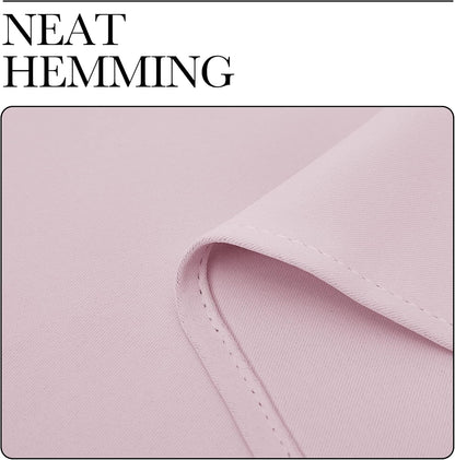 NICETOWN Blackout Curtains - Thermal Insulated Grommet Drapes for Nursery | Baby Pink, 42 x 84 Inches