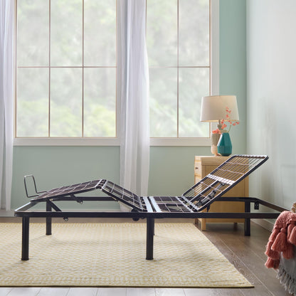 Linenspa Adjustable Bed Frame - Independent Head and Foot Incline - Powerful Quiet Motor - Easy Toolless Assembly - Lounging - Watch TV - Working - Reading - Ergonomic - Electric Bed Base - Full Size
