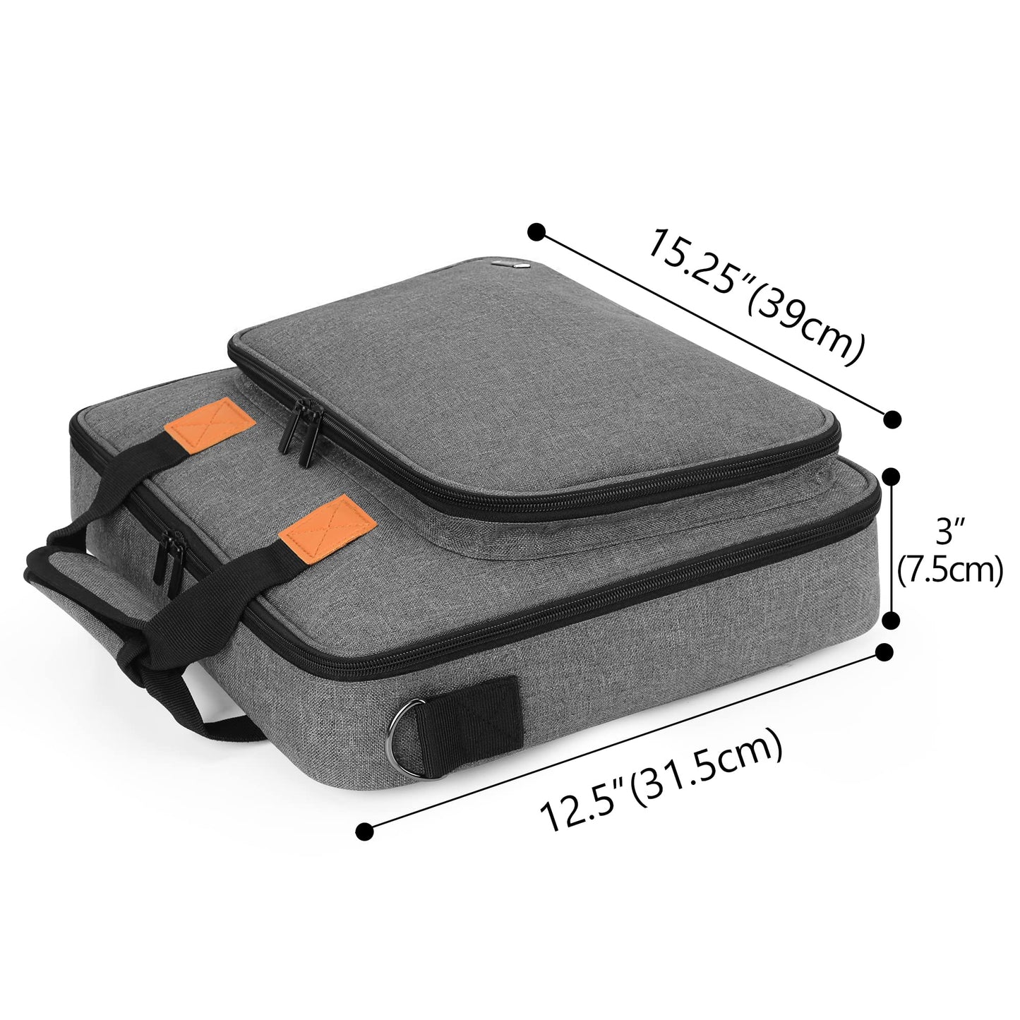LUXJA Carrying Bag for A4 Light Pad and Diamond Painting Tools, Protective Case for Diamond Painting Light Box and Accessories (Fits for A4 Light Pad), Gray (Bag Only)