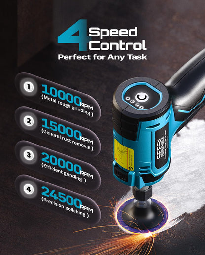 SEESII Electric Cordless Car Jack +Cordless Right Angle Die Grinder Kit
