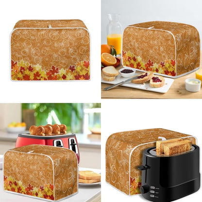 Maple Leaf 2 Slice Toaster Covers, Small Kitchen Appliance Dustproof Blender Cover, Thanksgiving Decor