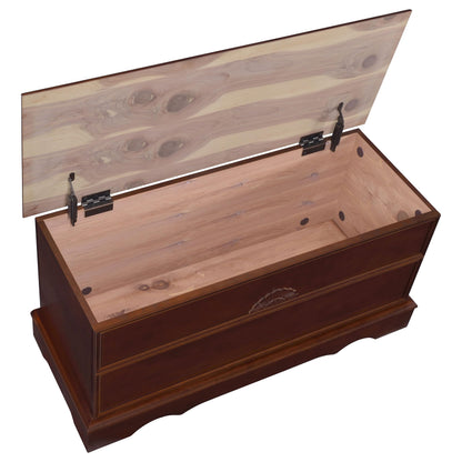 Coaster Home Furnishings - Paula - Wood - Cedar Chest with Storage Trunk, Rectangular Shape and Traditional Style - Bedroom - 40-Inch - Warm Brown - 4694