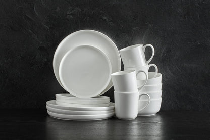 Mikasa 5266100 Samantha Chip-Resistant 16 Piece Set, Service for 4 White