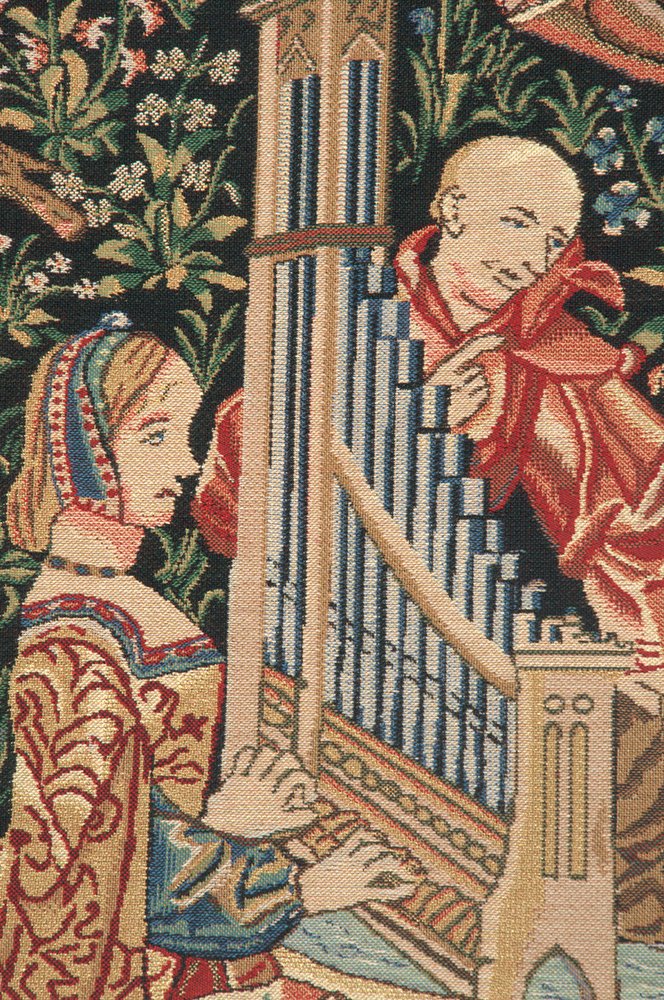C Charlotte Home Furnishings Inc Medieval Concert Belgian Tapestry Wall Hanging | Viscose Cotton and Polyester Blend Wall Art | 39 in. x 58 in | Home Decor Accents