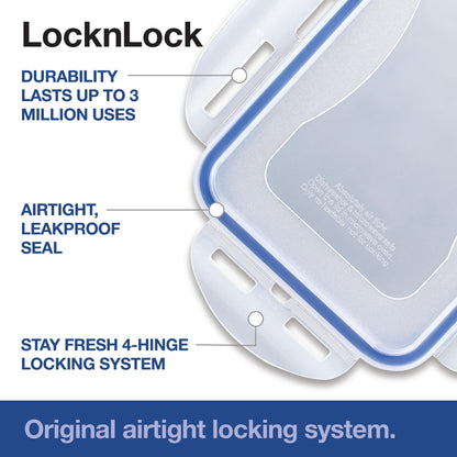 Lock & Lock Storage Bins Food Storage Container with Flip-top lids (Large)