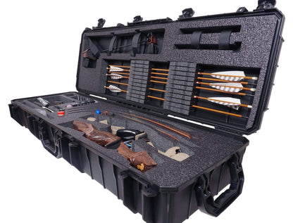Case Club Waterproof Recurve Bow Case with Included Waterproof Accessory Box x2 (Recurve Bow)