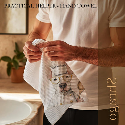 Shrago 16x24 Inch Funny Bull Terrier Dog Kitchen Towels, Bull Terrier Gifts for Women Dish Tea Towels for Kitchen, Dog