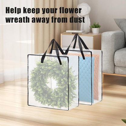 Skiennix Wreath Storage Bag - 26 Inch | 95L Container for Seasonal Decor & Bedding