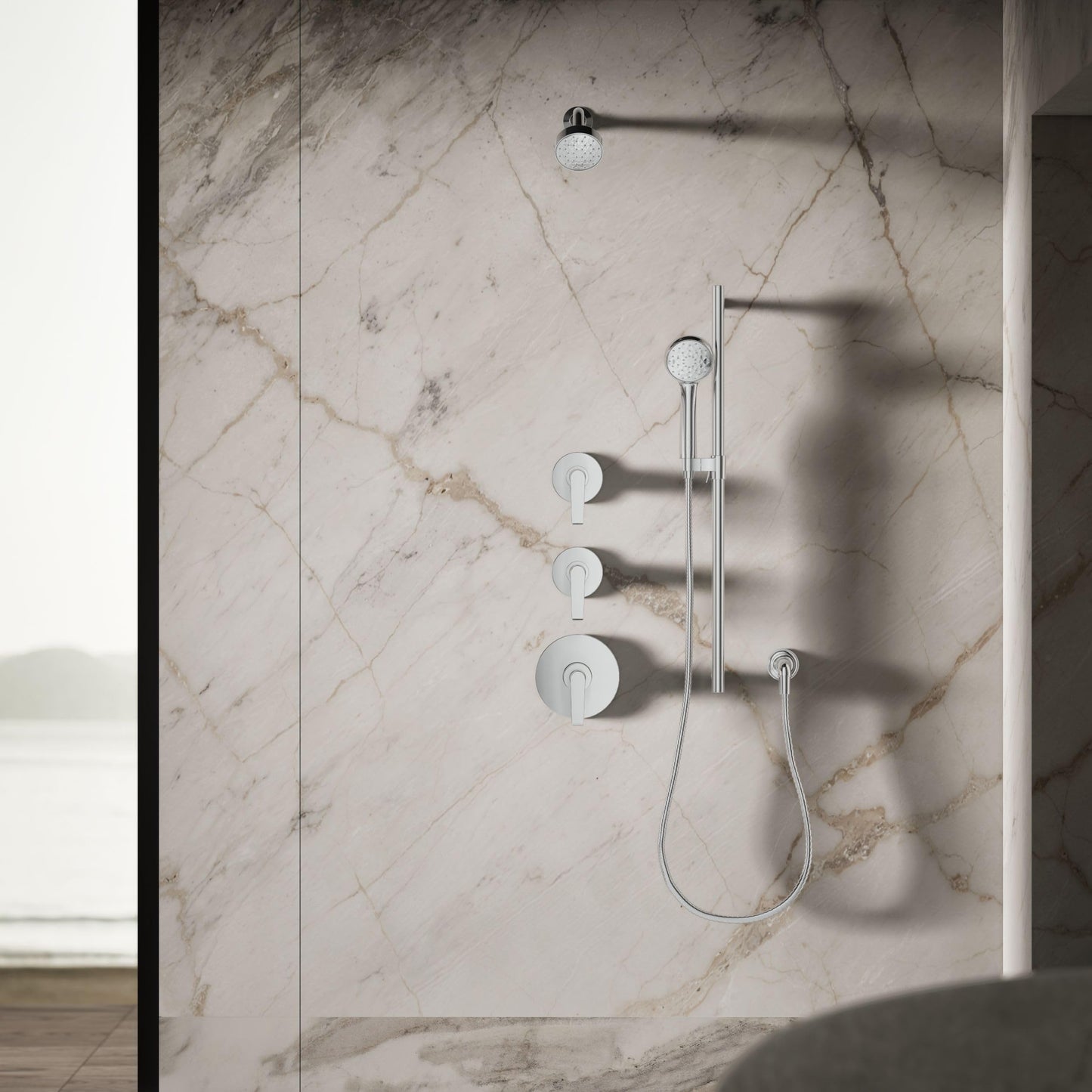 Kohler 72416-CP Awaken® G90 Single-function showerhead, 1.5 gpm, Polished Chrome