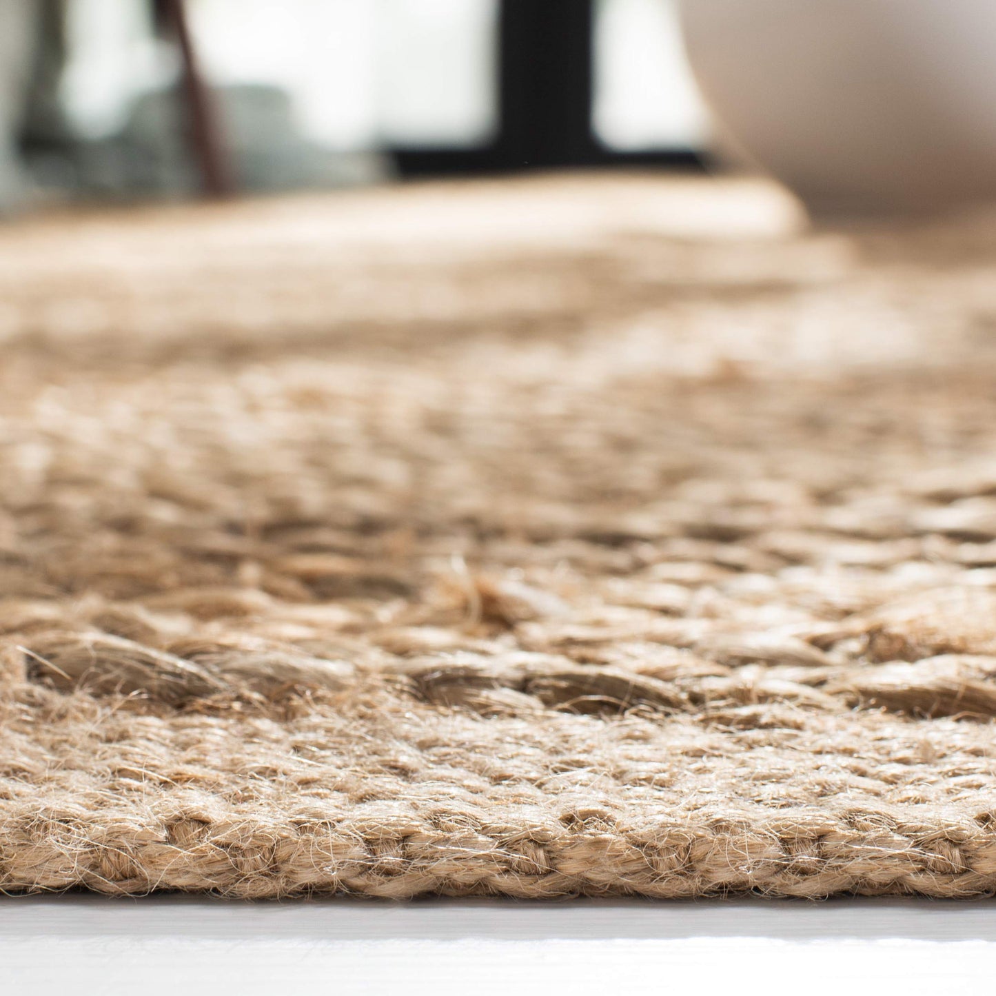 SAFAVIEH Area Rug 8x10 - Cape Cod Collection - Large - Natural, Handmade Braided Jute, Ideal for Living Room, Bedroom, Office, Dining Space (CAP355A)