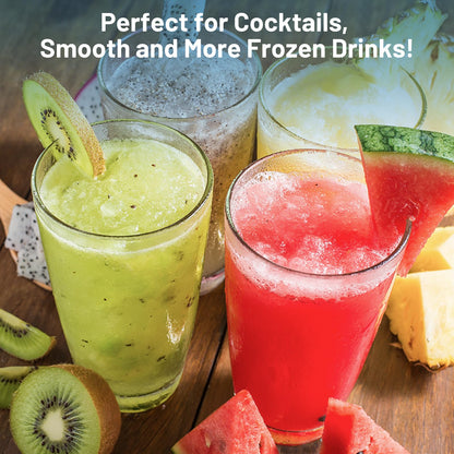Shaved Ice Machine with 3 Reusable Plastic Cups, Table-Top Slushie Machine for Homemade Snow Cone, Snowballs, Frozen Cocktails and More, with Non-Slip Mat & Stainless Steel Blade