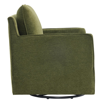 KISLOT Swivel Accent Chair Rocking Recliner 360 Degree Swivel Armchair Machine-Washable Cover for Nursery Living Room Bedroom