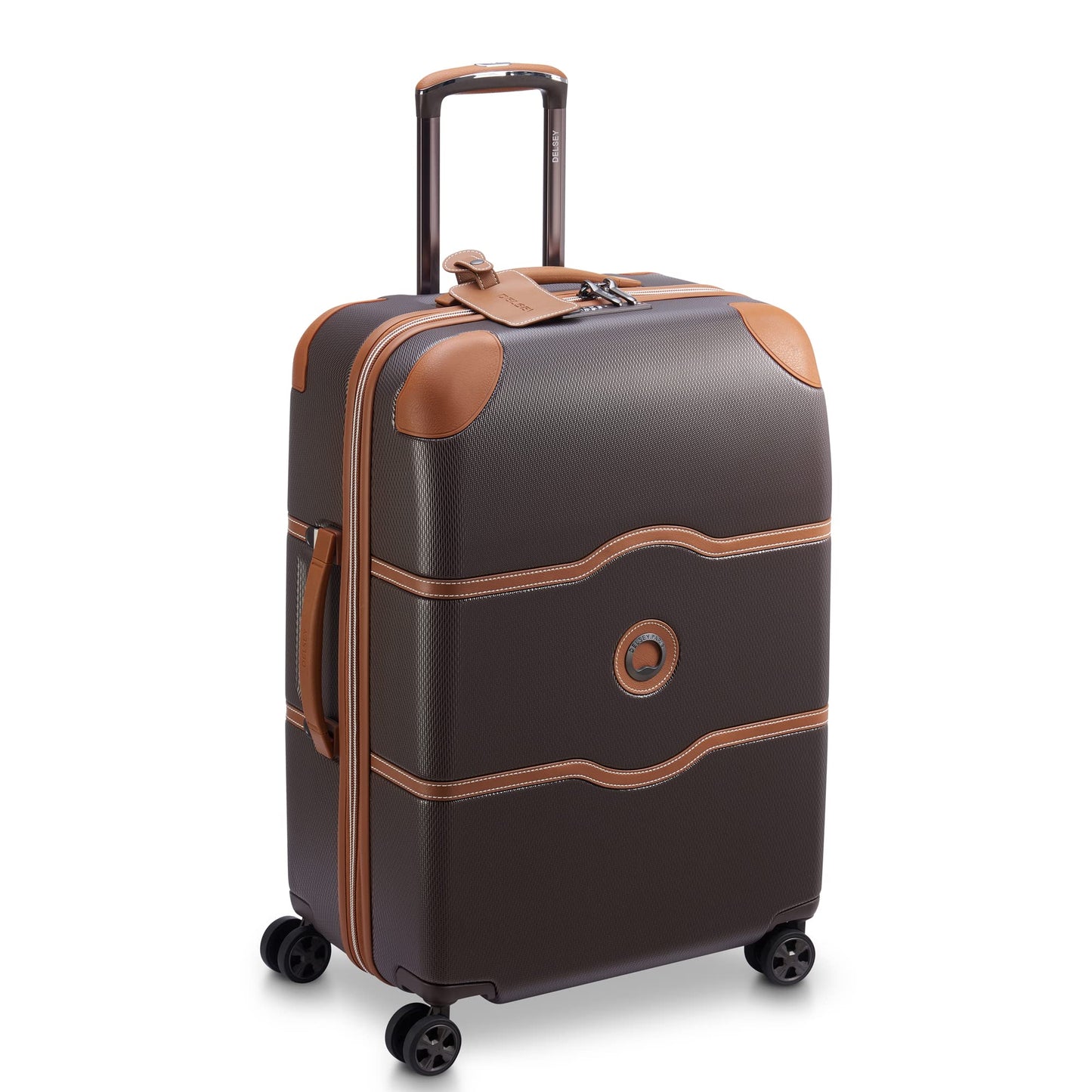 DELSEY PARIS Chatelet Air 2.0 Hardside Luggage with Spinner Wheels, Chocolate Brown, 2 Piece Set, (24/28)