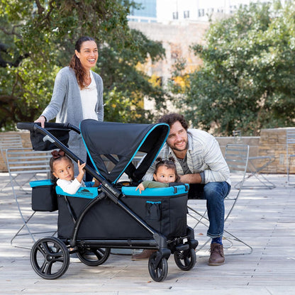 Baby Trend Expedition 2-in-1 Stroller Wagon Plus, Ultra Black