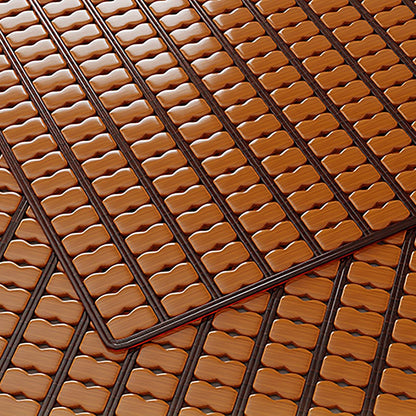 Summer Cooling Bamboo Sleeping Mat - Foldable Double-Sided Straw Mat King Size Cool Mattress Topper Breathable Air Conditioning Pad for Living Room & Bedroom Floor