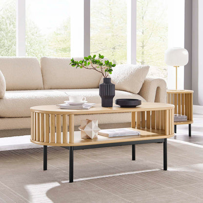 Modway Fortitude Modern Coffee Table, Oak